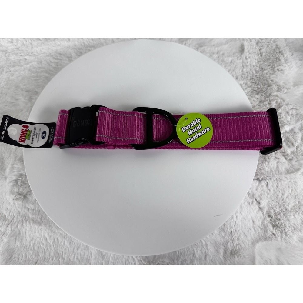 New KONG Max Our Strongest Dog Collar PINK Size‎ XL Neck 20-28"